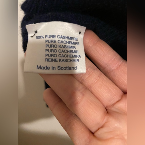 Monaghans 100% Pure Cashmere Made In Scotland Preppy Sz Large? - Picture 4 of 9